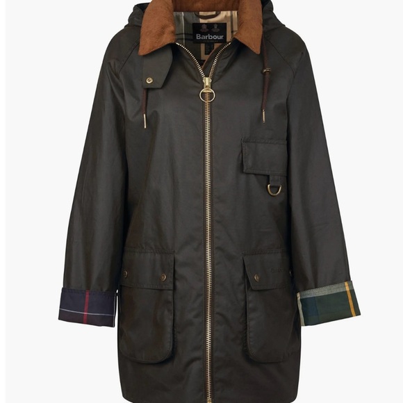 Barbour Highclere Hooded Waxed Jacket - Picture 1 of 6